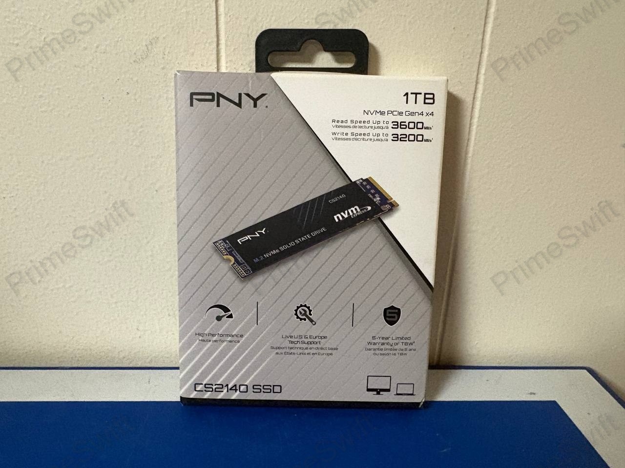 PNY CS2140 1TB NVMe PCIe Gen4 x4 M.2 2280 SSD - Brand New