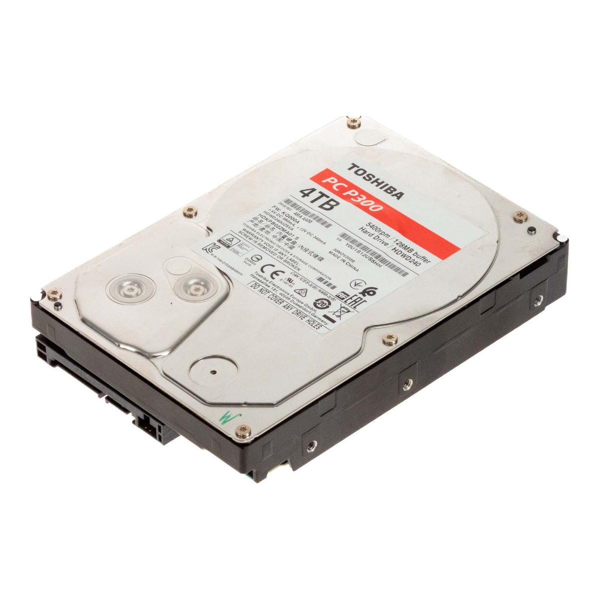 HARD DRIVE TOSHIBA PC P300 HDWD240 HDWD240UZSVA 4TB 5.4K 128MB SATA III 3.5''
