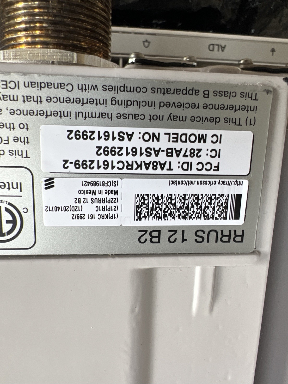 Ericsson Remote Radio Unit 