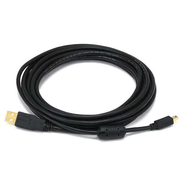 Monoprice Standard USB Cable,Black,10ft L 5449 Monoprice 5449 0844660054498