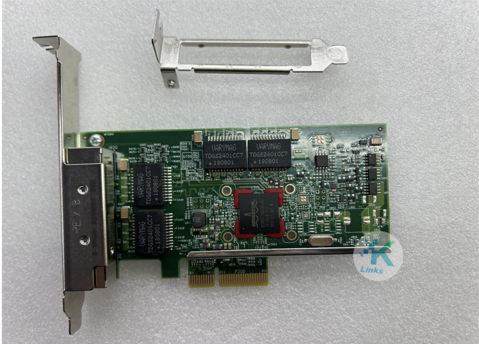 Broadcom BCM95719A1904AC 4-BASE-T RJ-45 PCIe 2.0x4 1G  Ethernet Adapter BCM5719
