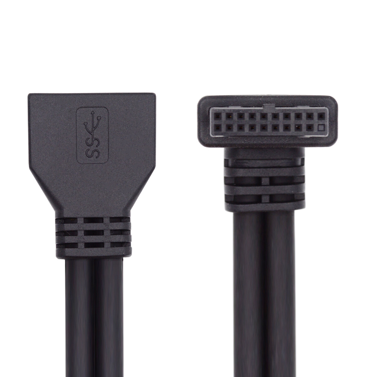 Cablecy USB 3.0 19Pin Male to Female Extension Cable for Motherboard Mainboard