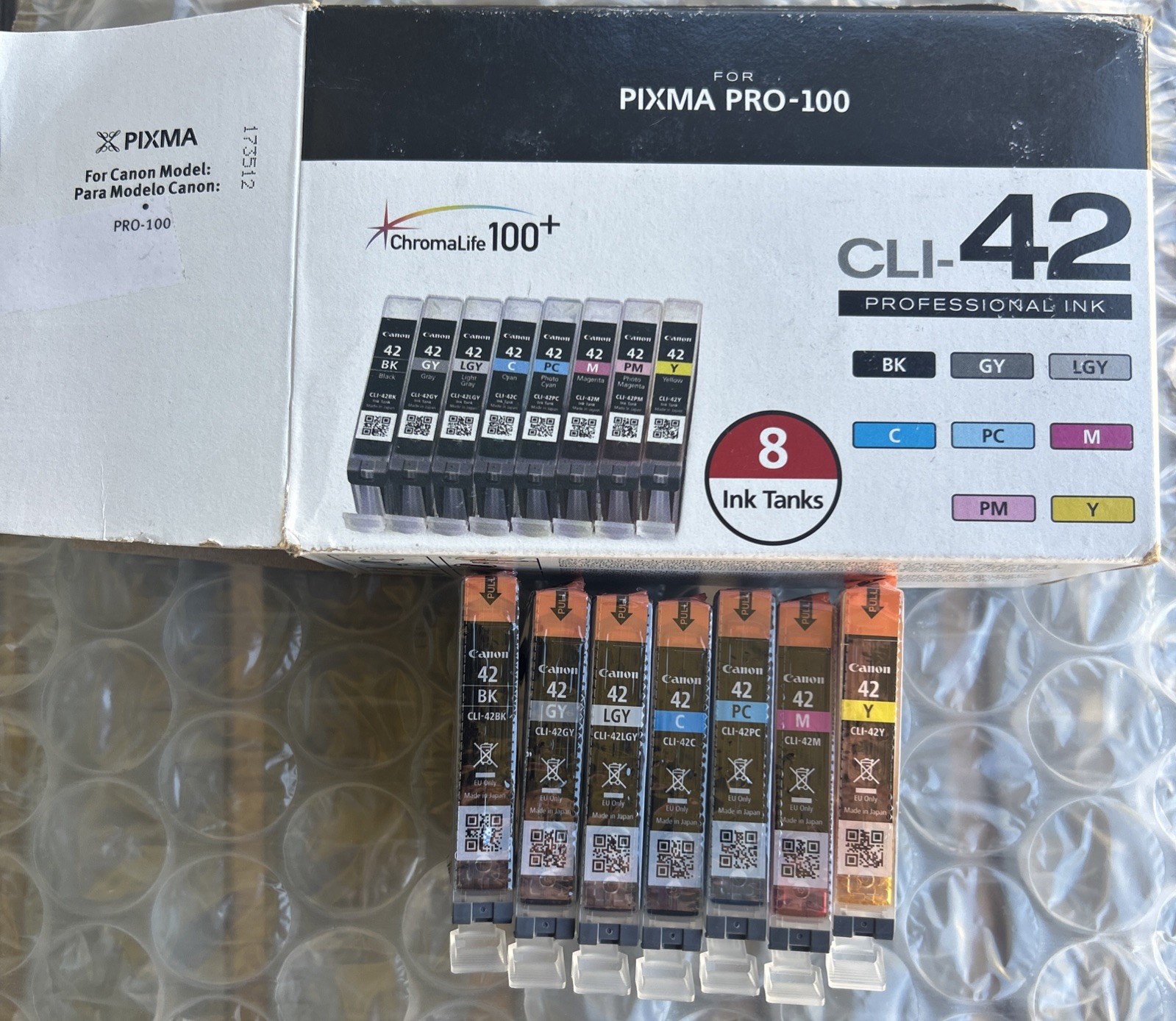 Canon Genuine CLI-42 Ink Cartridges Value Open Box Missing Photo Magenta 7 Total