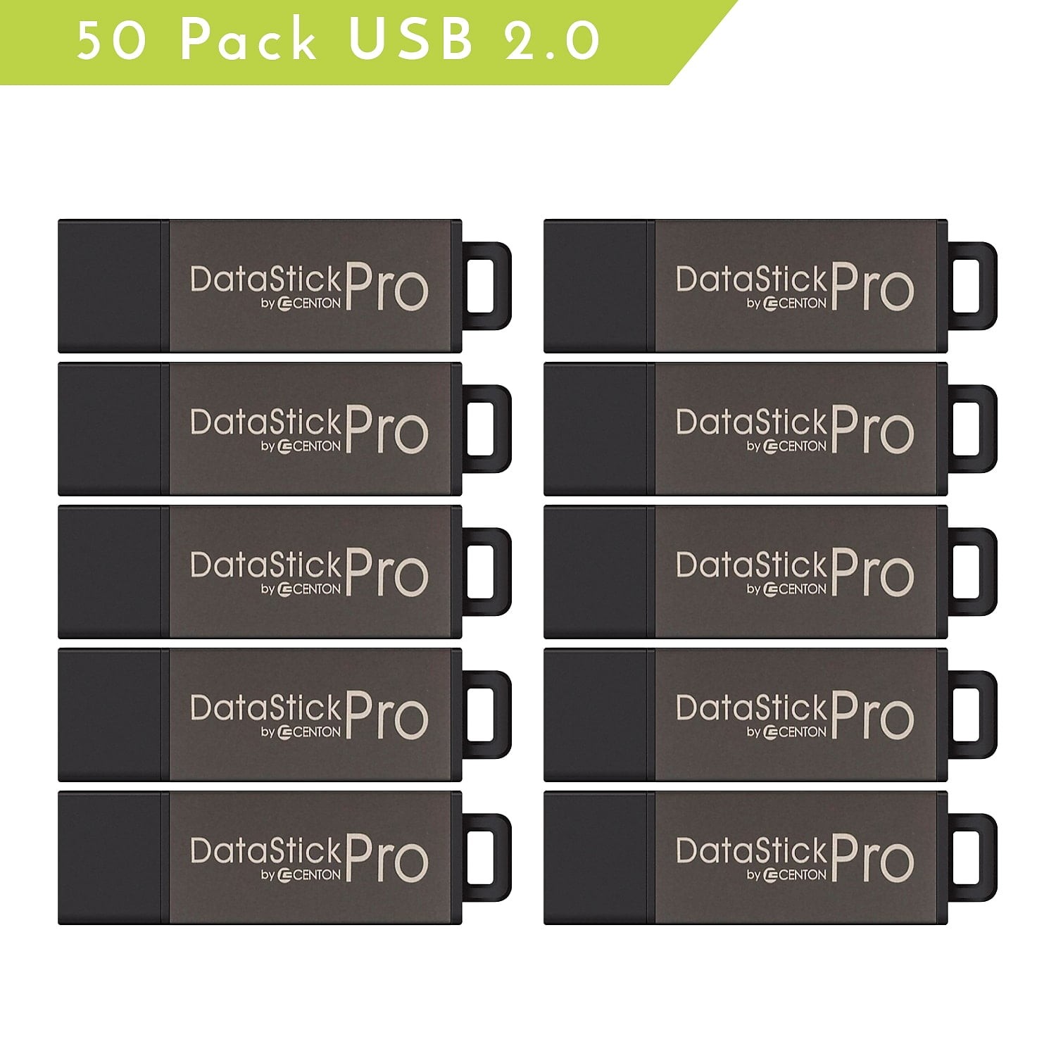 Centon S1-U2P1-8G50PK MP ValuePack DataStick Pro USB 2.0 Grey 8GB [50 pack]