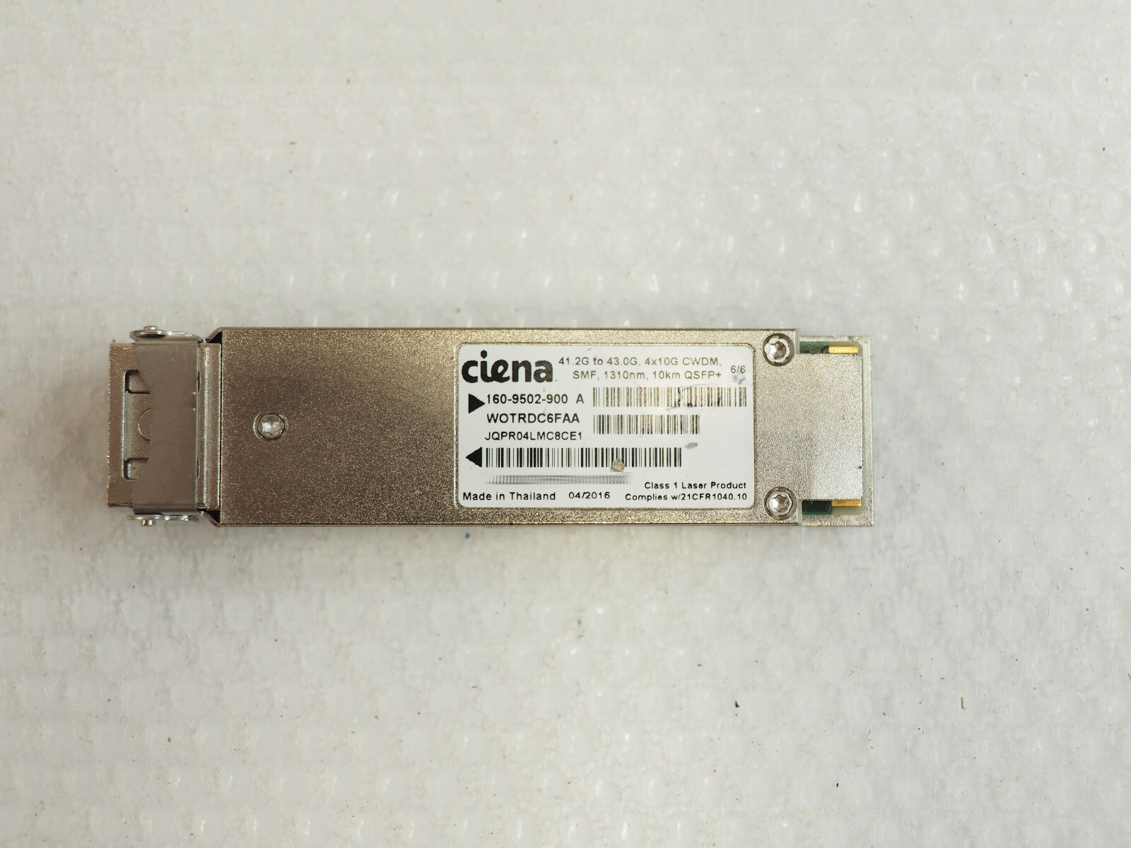 CIENA 160-9502-900 JQPR04LMC8CE1 WOTRDC6FAA 40G CWDM SMF 1310nm 10km QSFP+ Mod