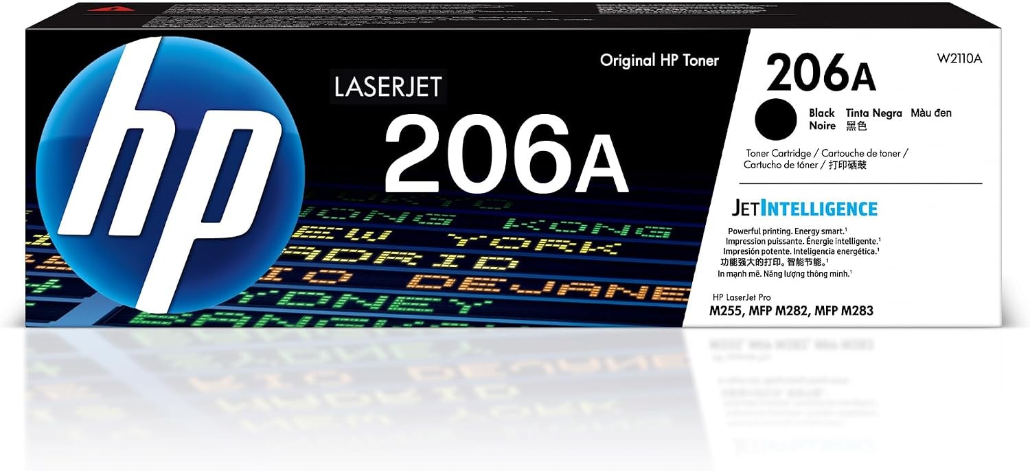 HP 206A Black Original LaserJet Toner Cartridge W2110A M255dw M283fdw M283cdw Ne