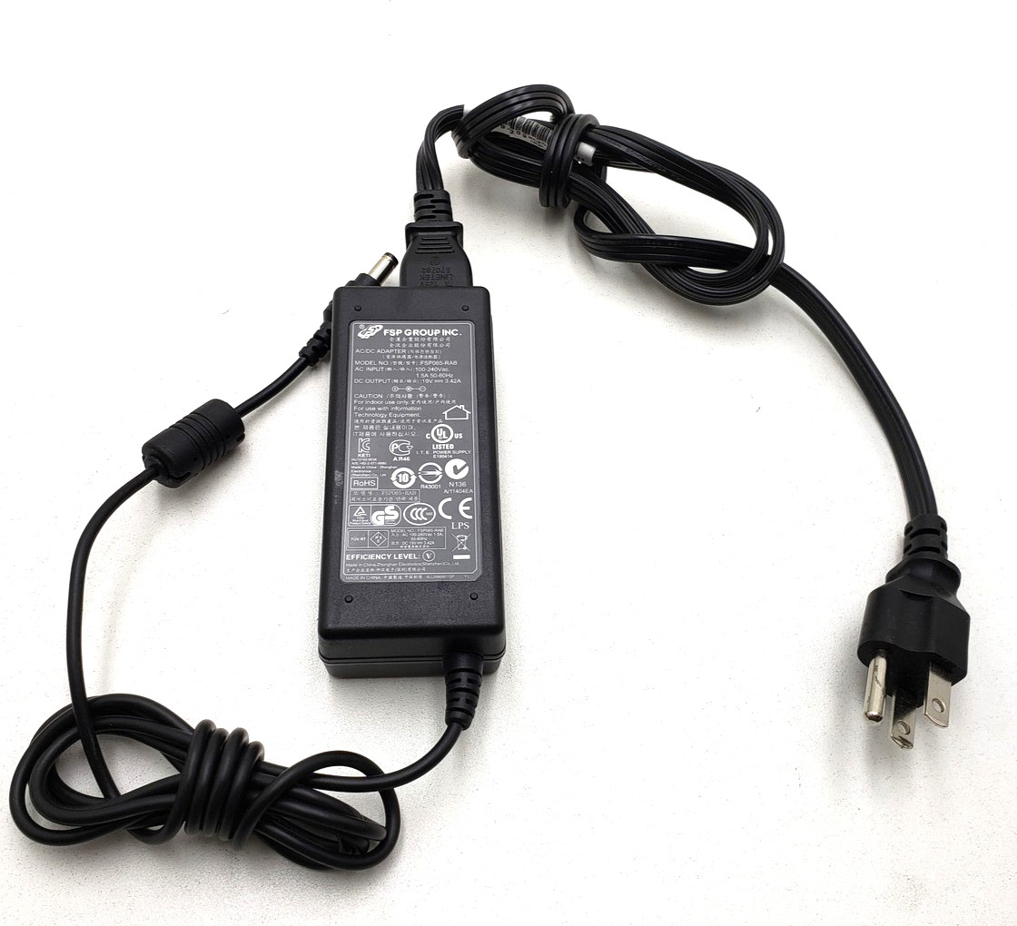 FSP GROUP INC. AC/DC Adapter 65W 19V 3.42A W Power Cord Model: FSP065-RAB Tested