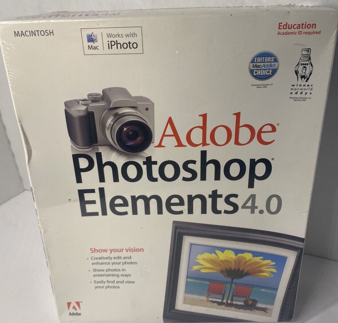 Adobe  Photoshop Elements 4.0 for MacIntosh Educational Edition