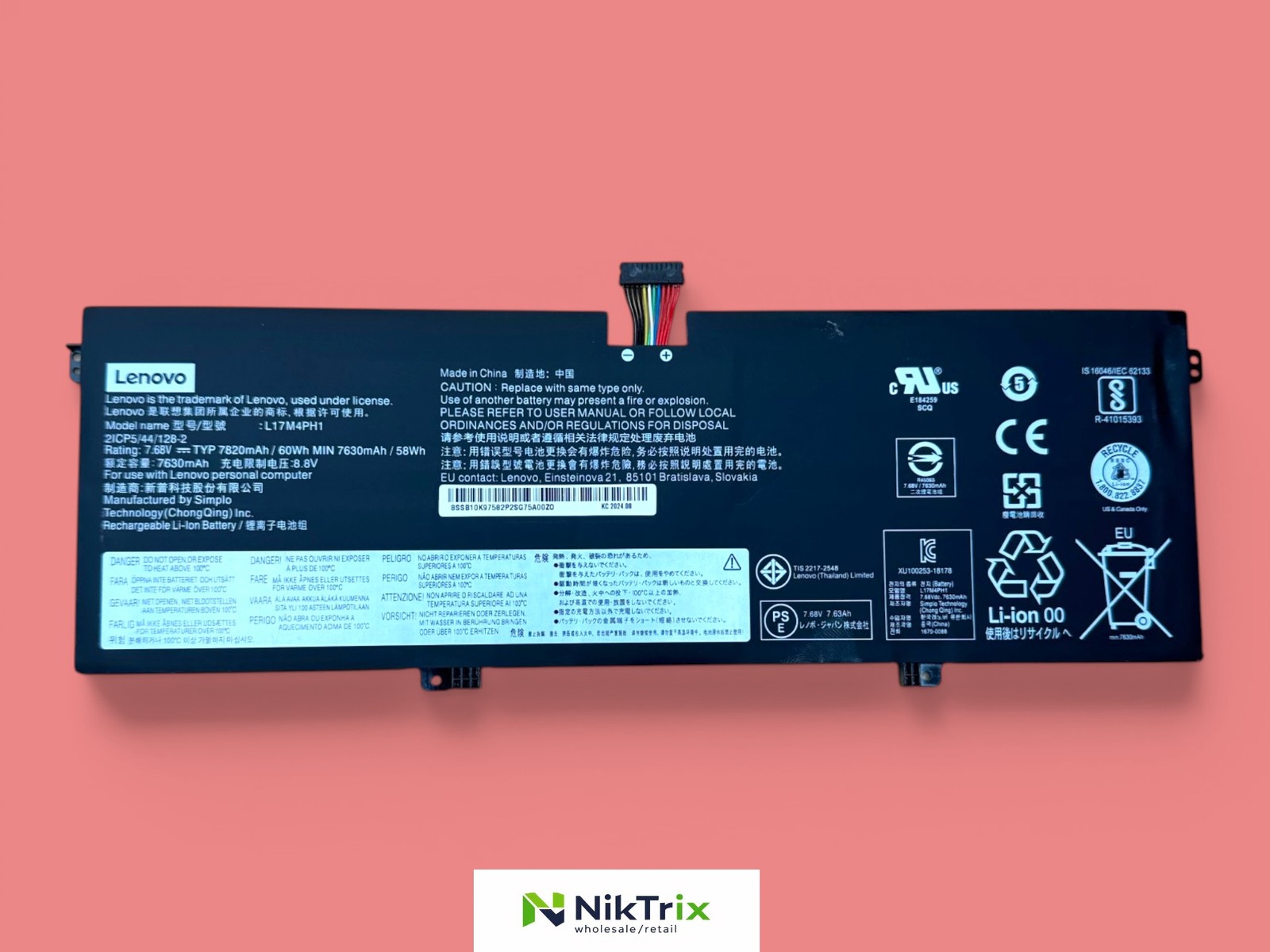 L17C4PH1 L17M4PH1 L17M4PH2 battery For Yoga 7 Pro Pro-13IKB C930 C930-13IKB 81C4