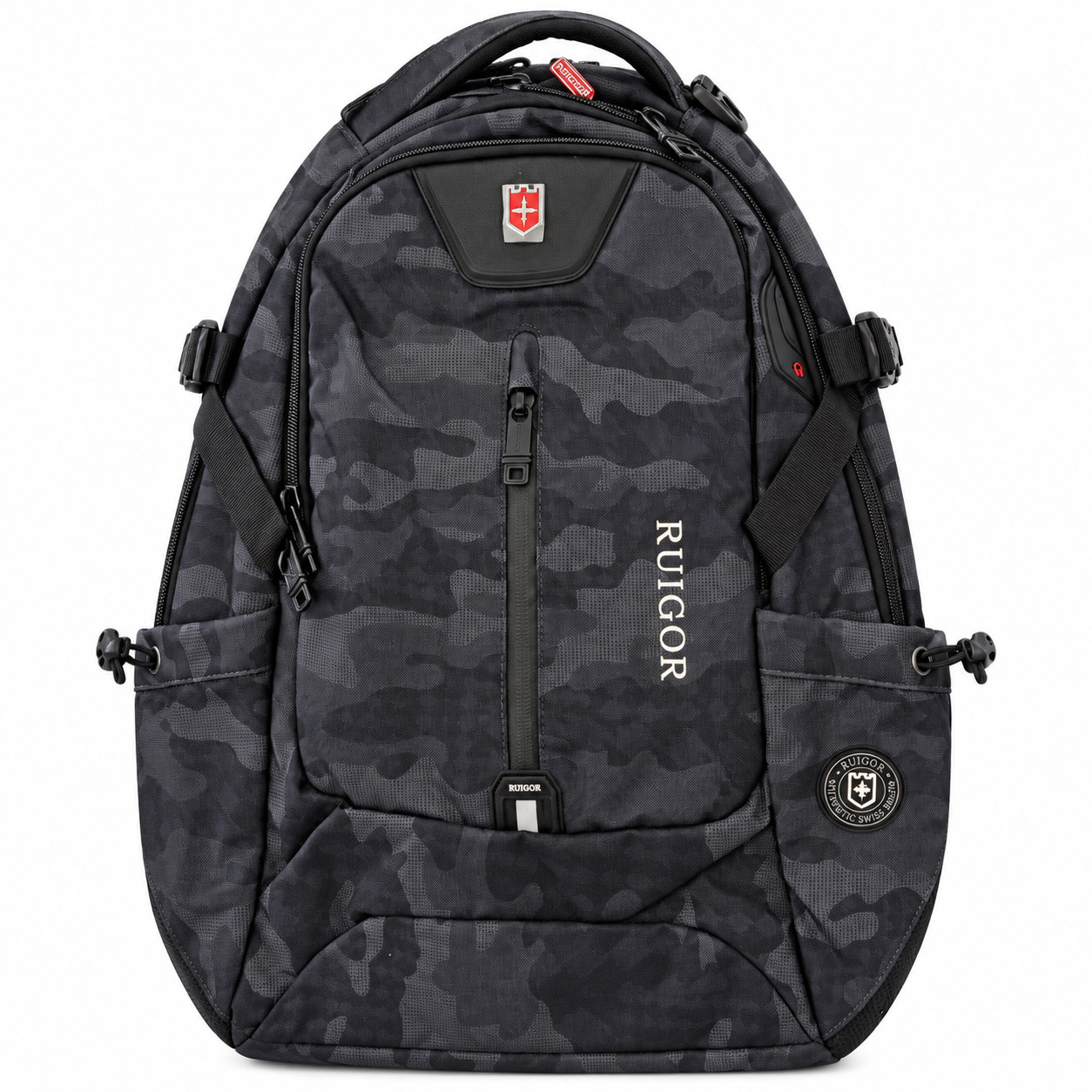 Ruigor Icons Dark Camo Large Laptop Backpack Travel Carry-On Computer Bag NEW