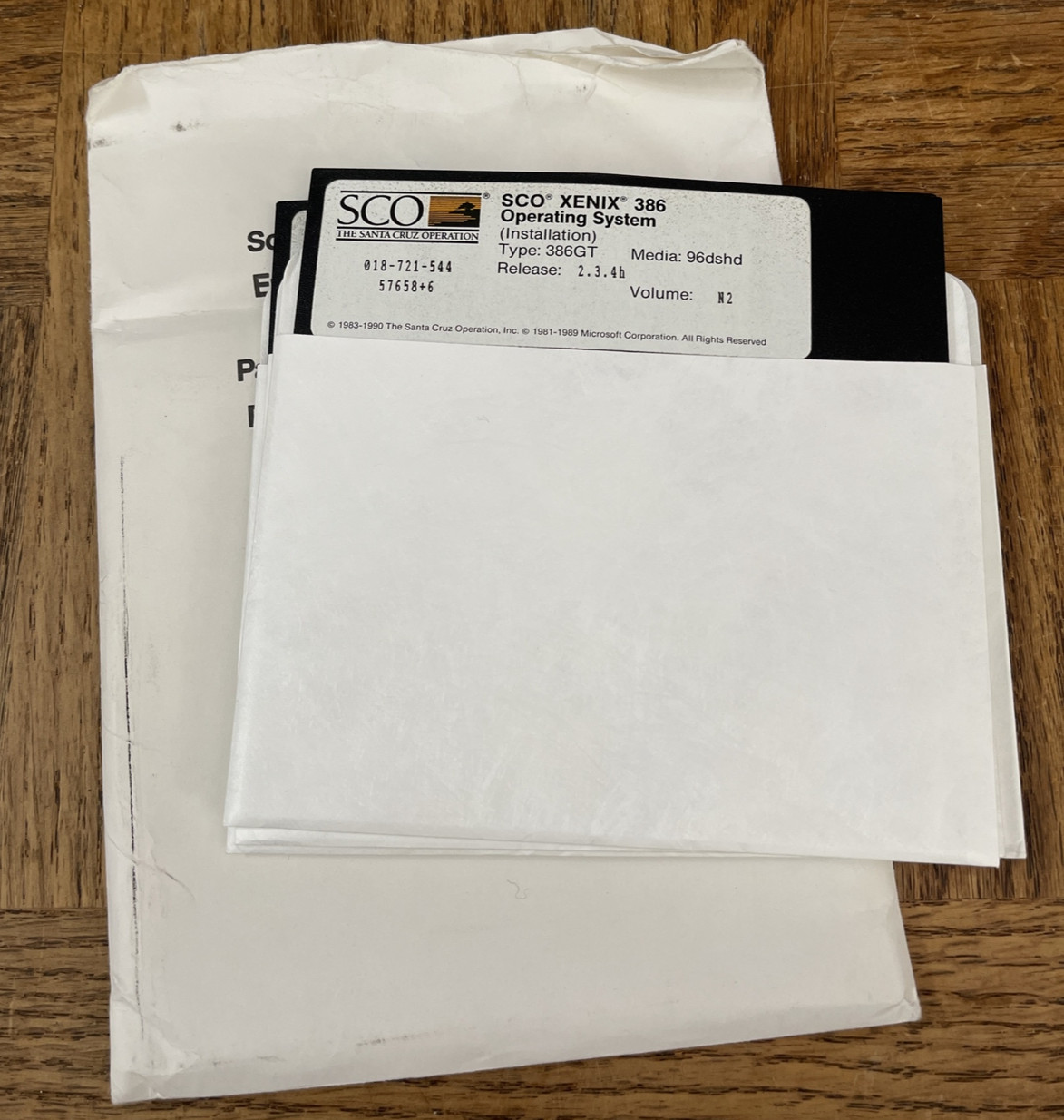 SCO XENIX 386 Operating System Software Floppy Disc