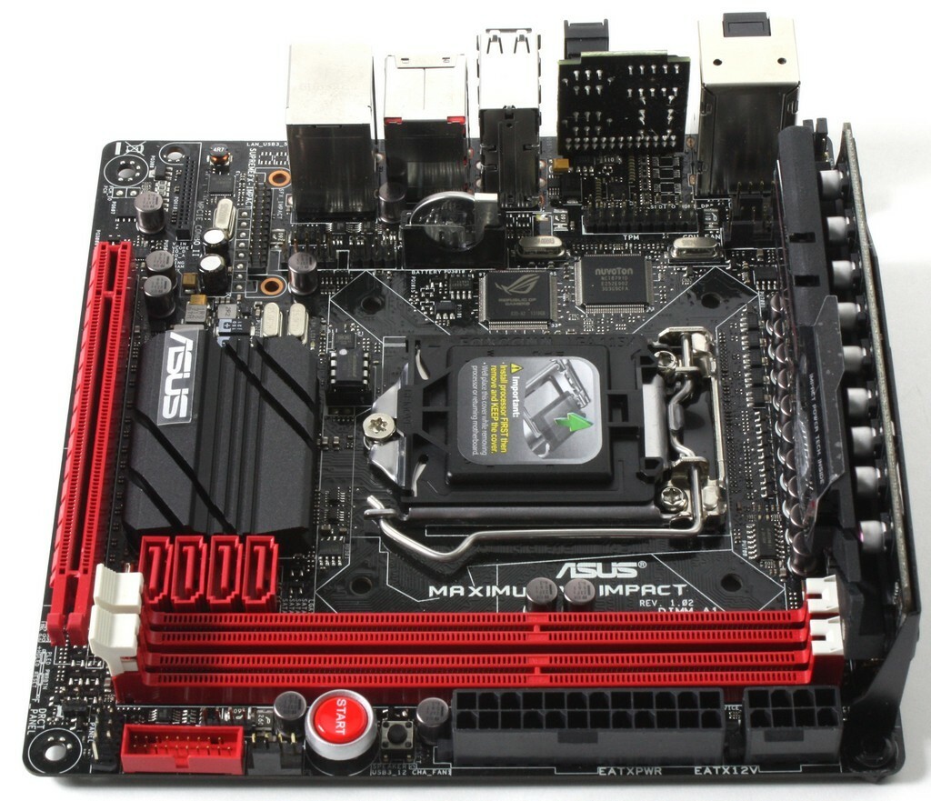 ASUS ROG MAXIMUS VI IMPACT Motherboard LGA1150 Intel Z87 DDR3 Core Mini ITX M.2