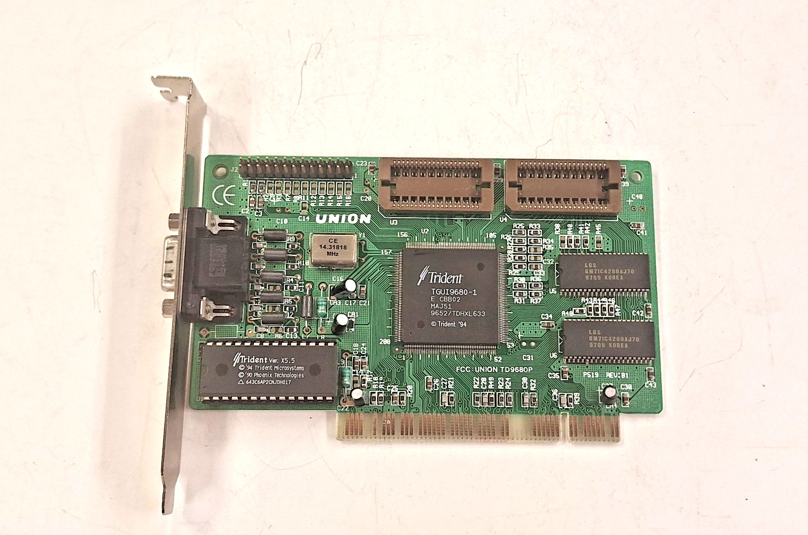 Union Trident TD9680P PCI Video Graphics Adapter 