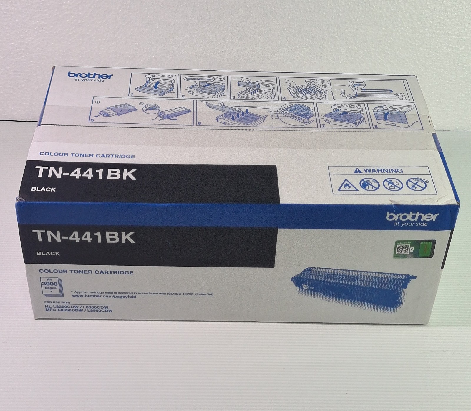 1X Genuine Brother TN-441BK Black Toner HL-L8260CDW L8360CDW 3000 Pages
