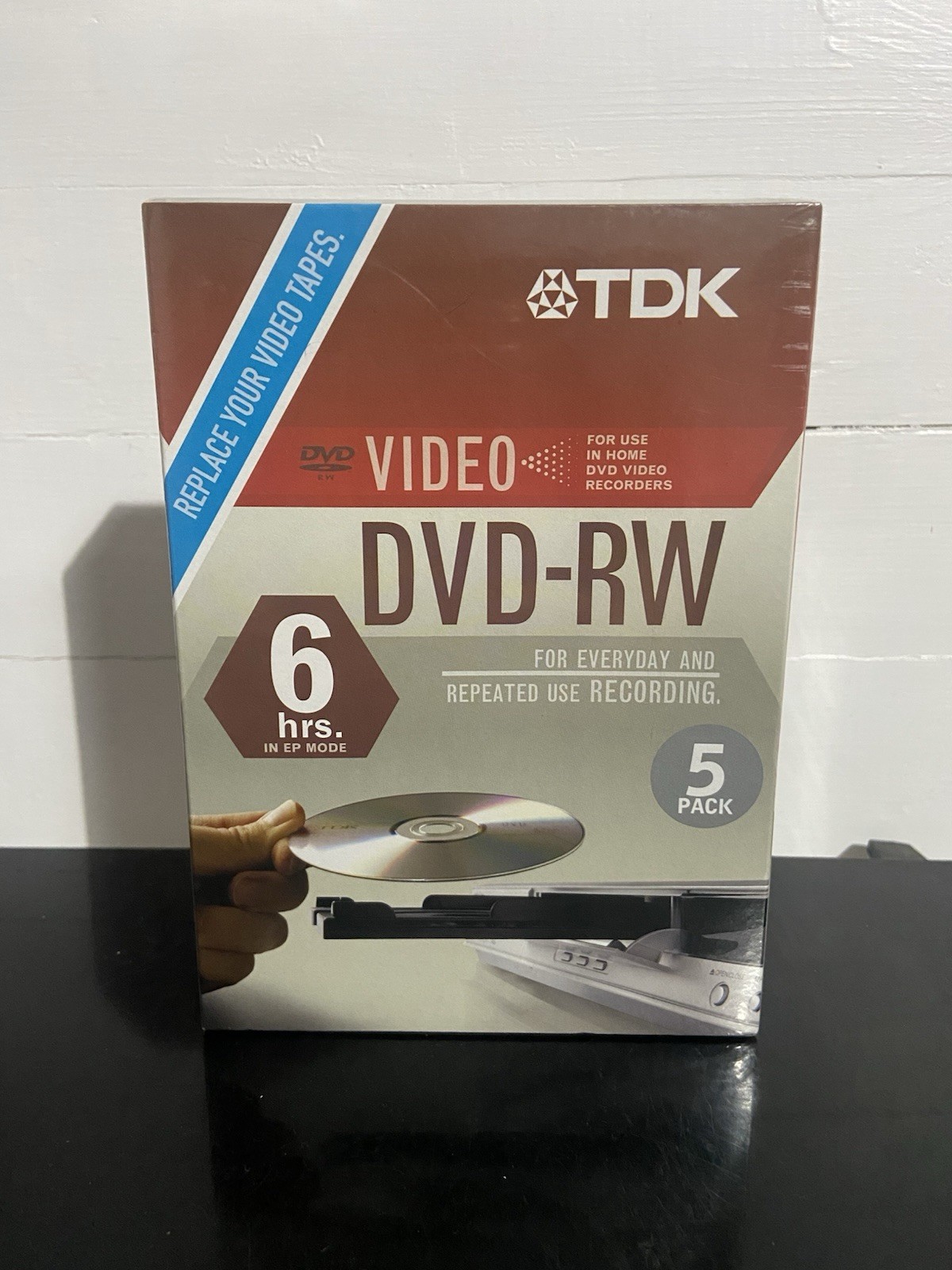 TDK DVD-RW 6Hour 5-Pack New and Sealed