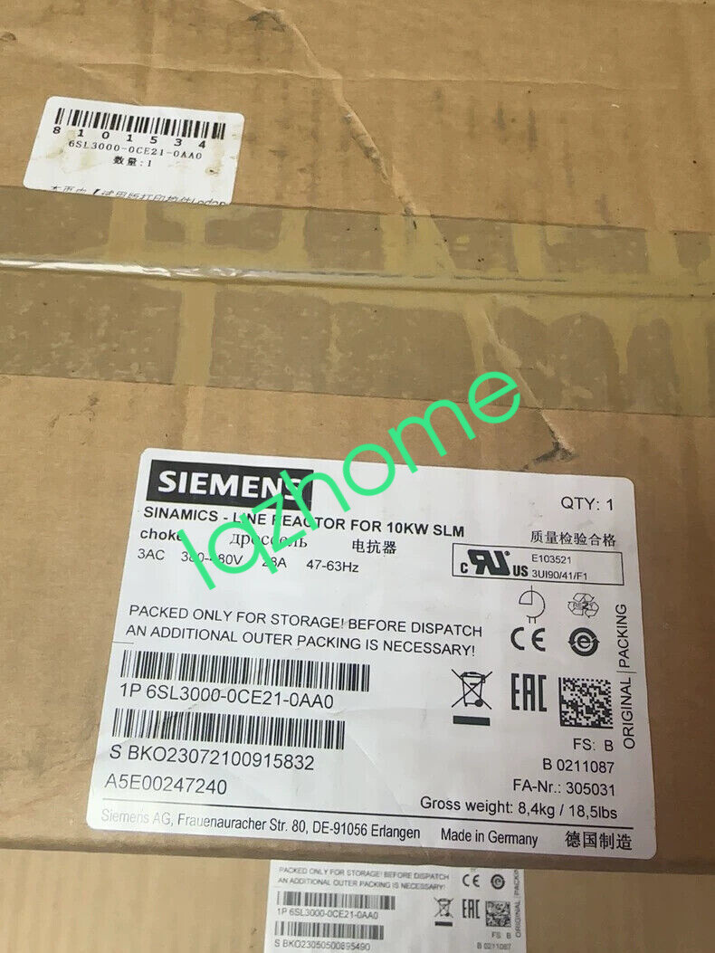 NEW Siemens 6SL3000-0CE21-0AA0 6SL3 000-0CE21-0AA0 Factory Sealed