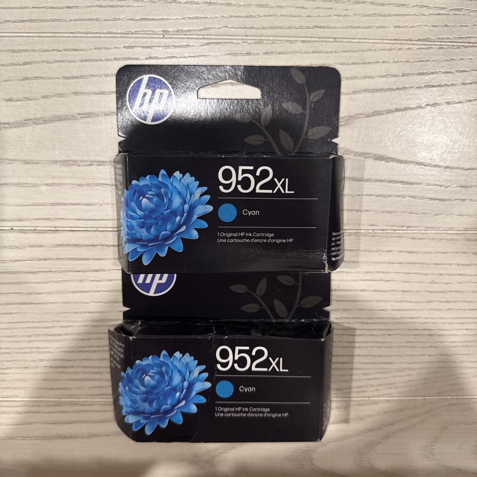 Lot Of (2) Brand New HP 952XL Cyan Ink Cartridge Original High Yield EXP 2027