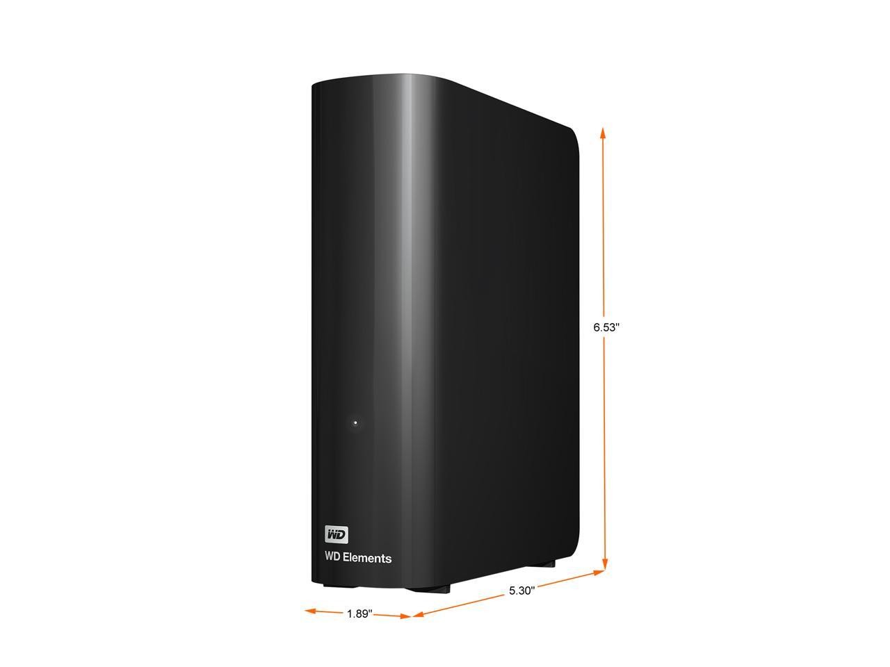 Elements 20TB USB 3.0 Desktop External Hard Drive WDBWLG0200HBK-NESN Black WD