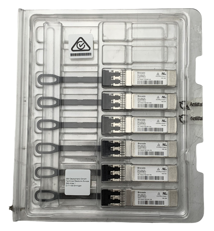 New Open Box 6-Pack Brocade 16gb Sfp+ Transceiver 57-0000088-01