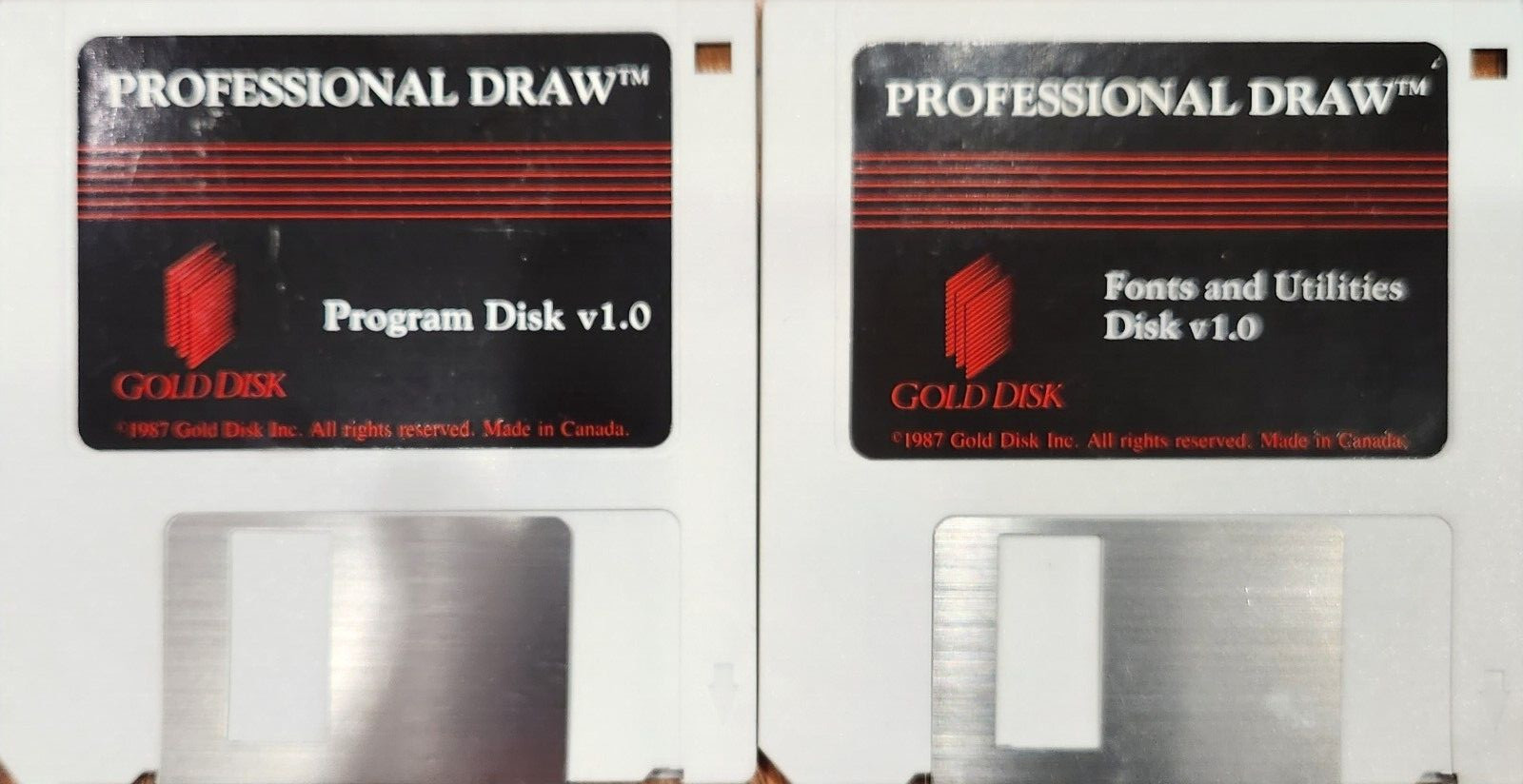 Vintage Professional Draw for Amiga  Mint 2 Disk Version 1.0