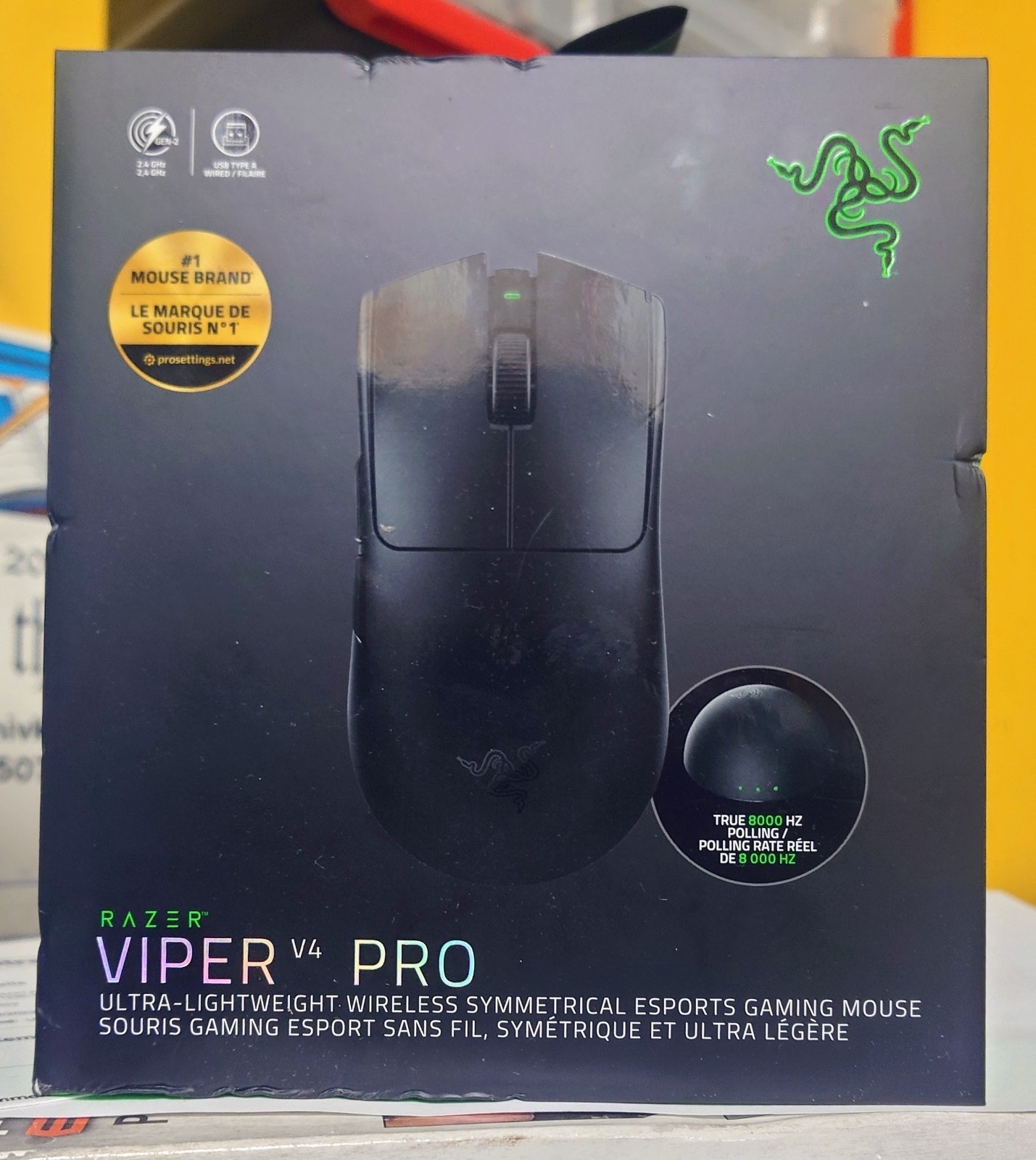 Razer Viper V4 Pro Wireless Optical Gaming Mouse 35000 DPI 8-Button Black