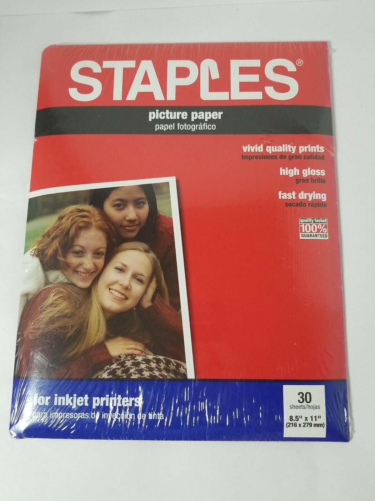 Staples High Gloss Picture Paper 30 Sheets - New/Sealed for Inkjet Printers