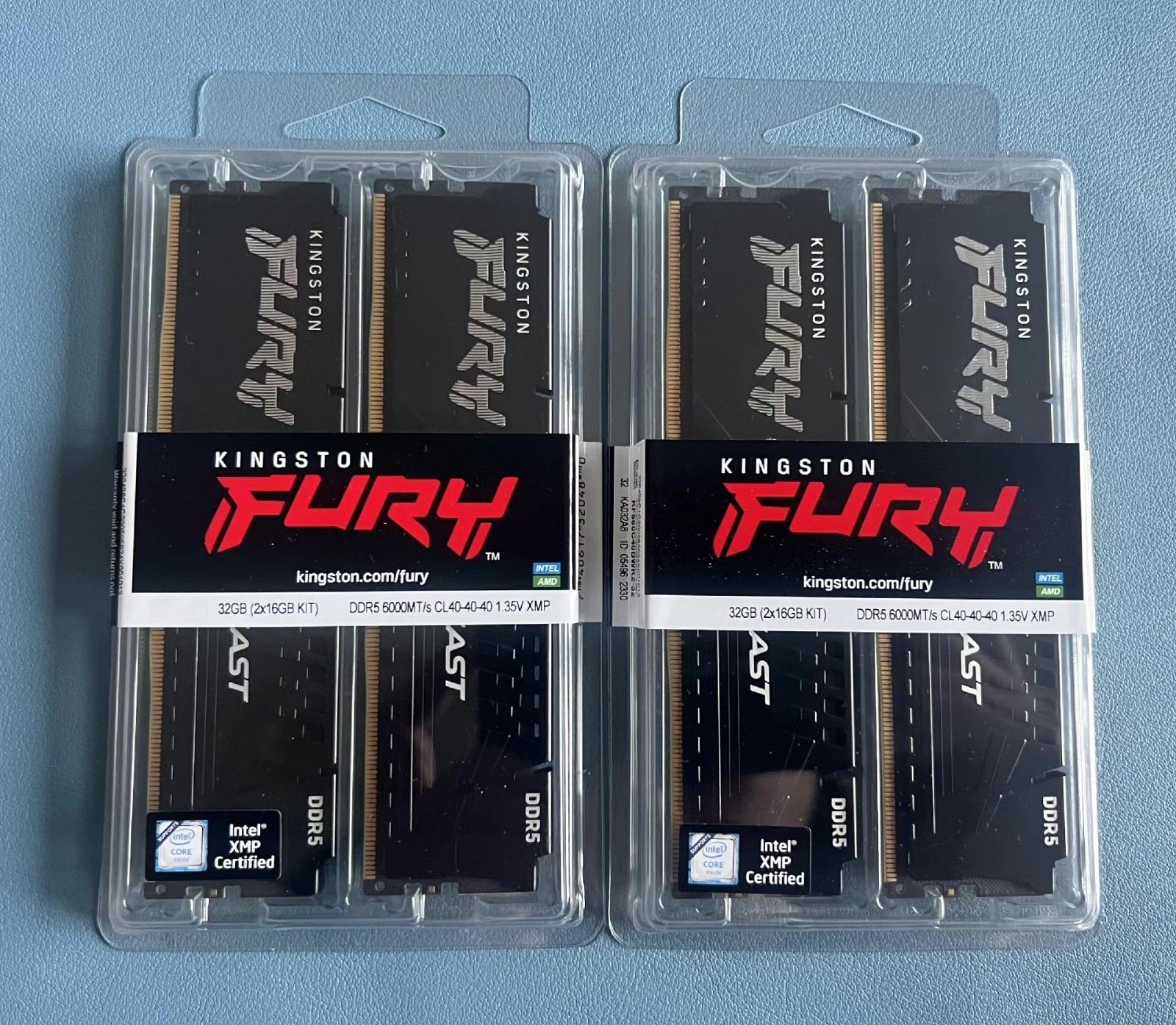 1X Kingston FURY Beast DDR5 5200MHz 16GB PC5-41600 288-Pin UDIMM CL40 1.1V