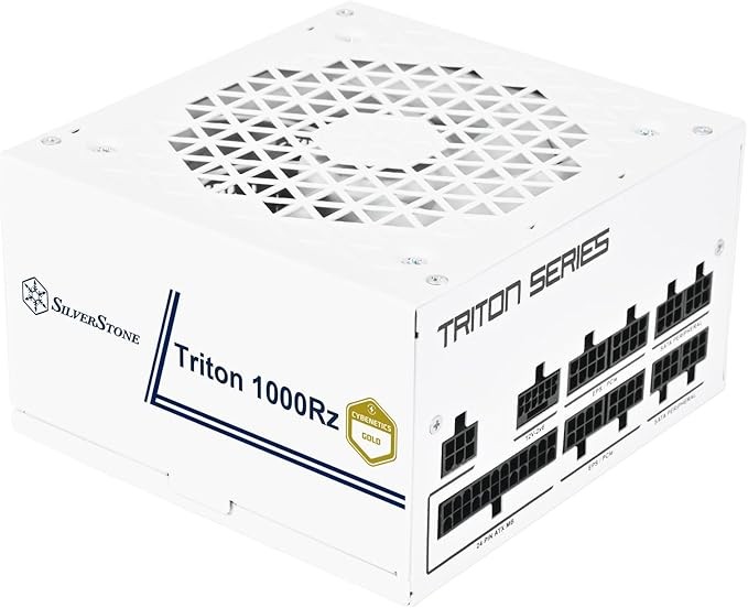 SilverStone Triton 1000Rz 1000W ATX PSU White, PCIe 5 Fully Modular, Gold Rated