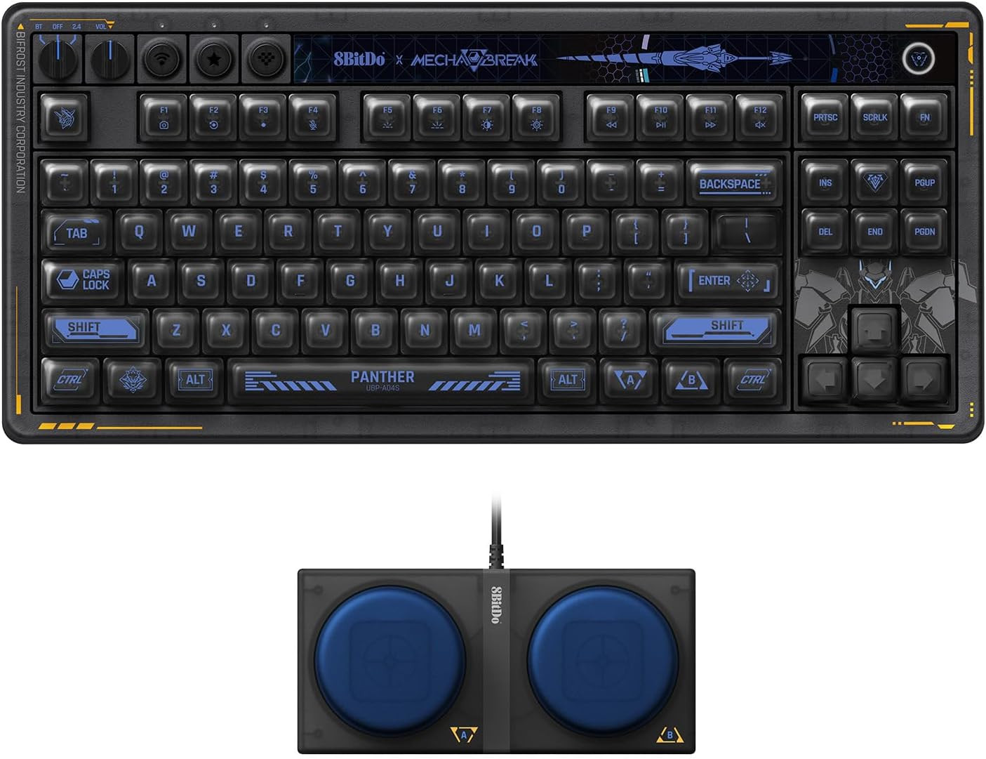 Retro 87 Mechanical Keyboard - Mecha Break: Panther