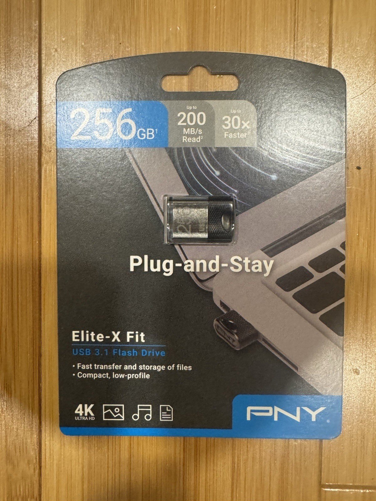PNY - 256GB Elite-X Fit USB 3.1 Flash Drive - 200MB/s - Black