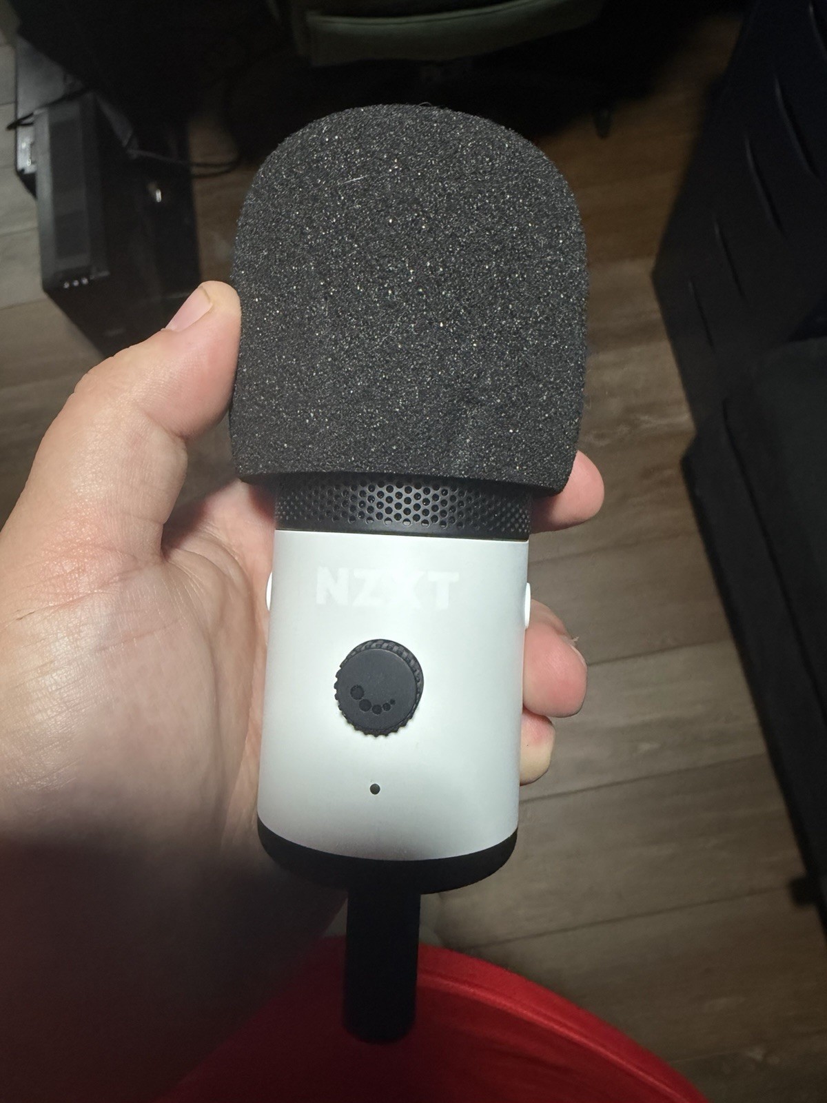 NZXT Capsule Mini USB Cardioid Gaming Microphone Matte White