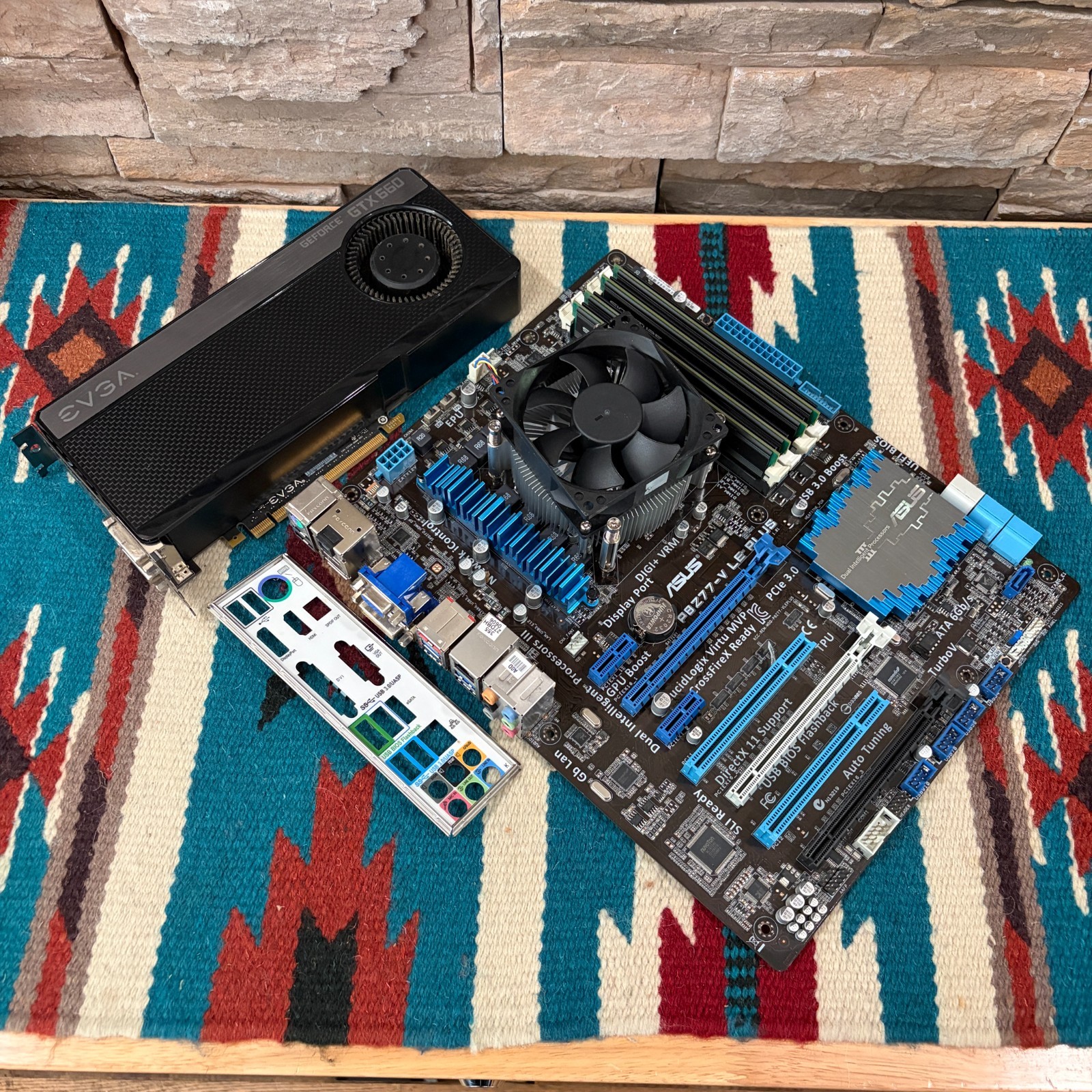 ASUS Z77-V LE PLUS ATX Motherboard Combo i7-3770S •16GB RAM •GeForce GTX660