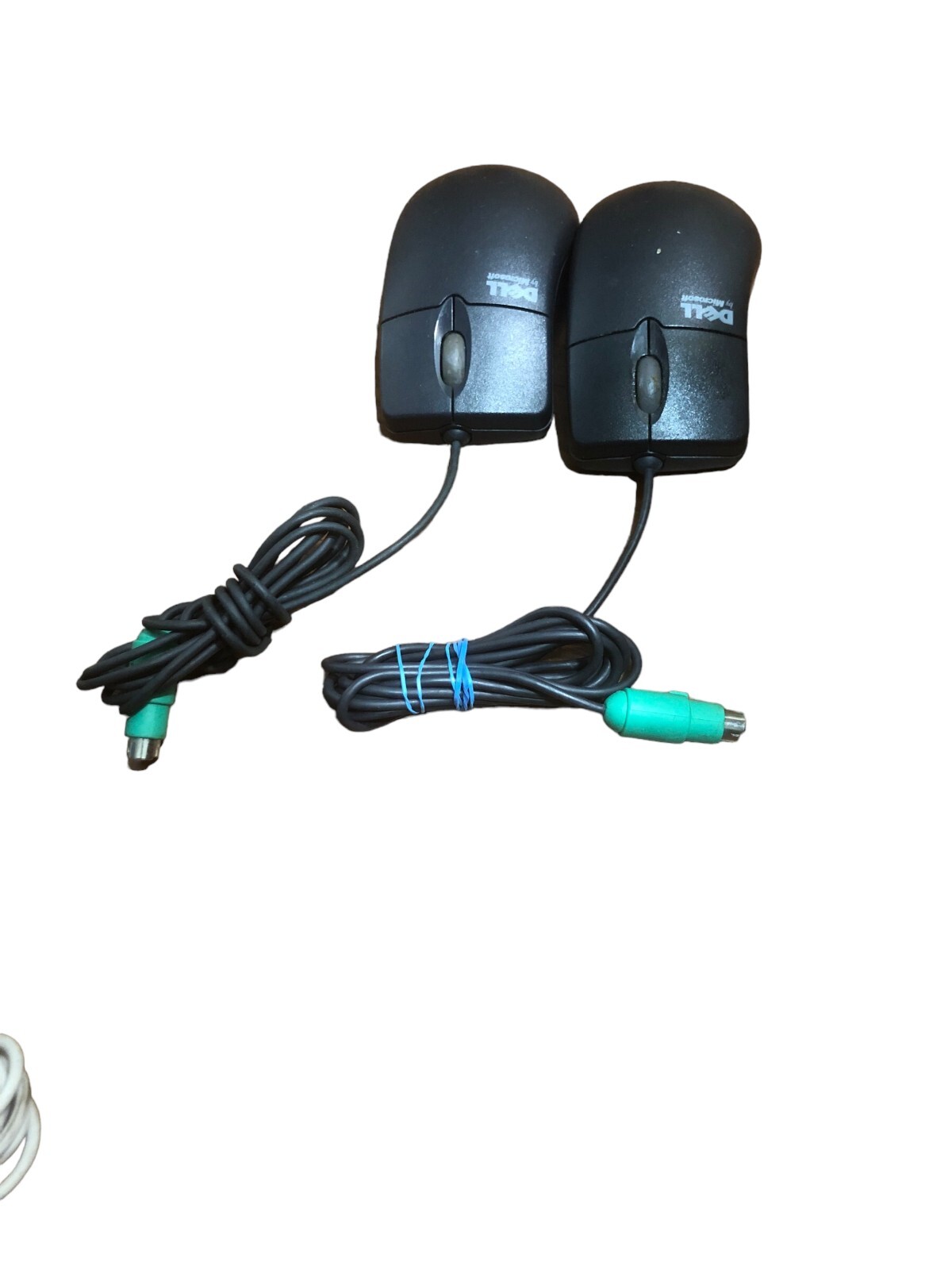 (Lot 2) DELL Black IntelliMouse 3-Button 1.3A PS2 Scroll ball Mouse X06-08477