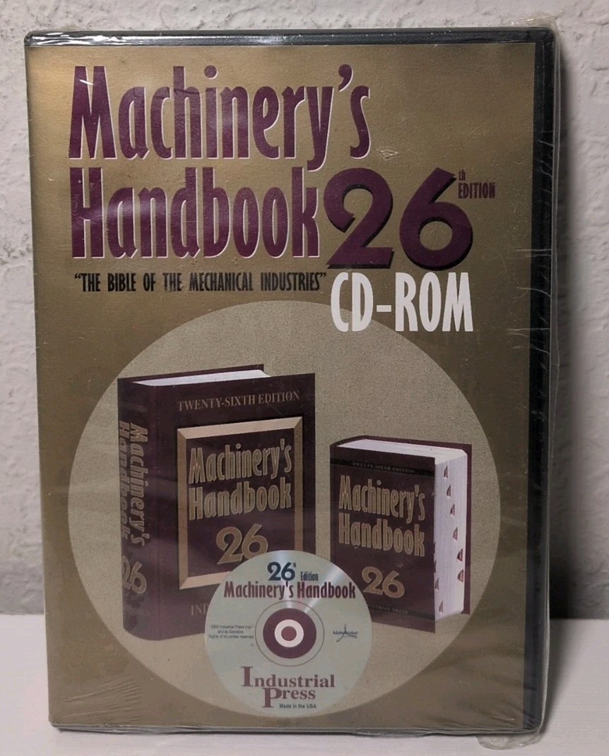 Machinery's Handbook 26 PC CD ROM Bible Of Mechanical Industries BRAND NEW B360