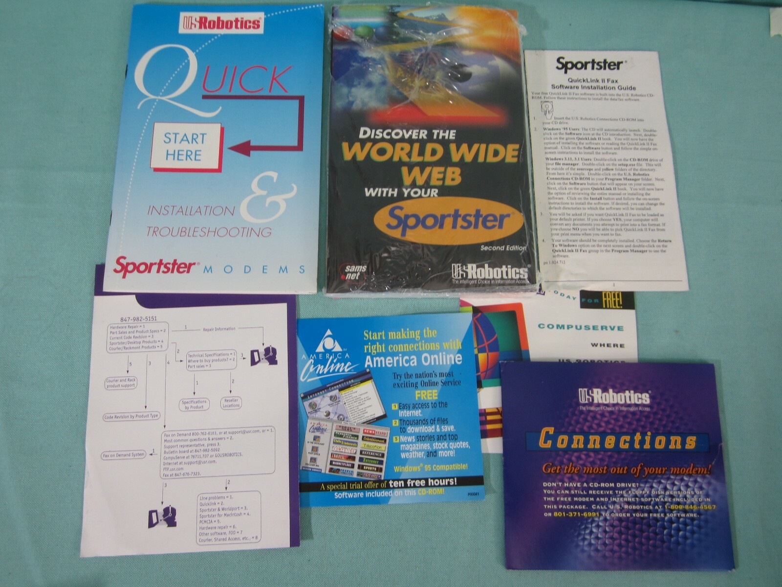 Rare Vintage US Robotics Sportster Manuals & Ads DISCOVER THE WORLD WIDE WEB