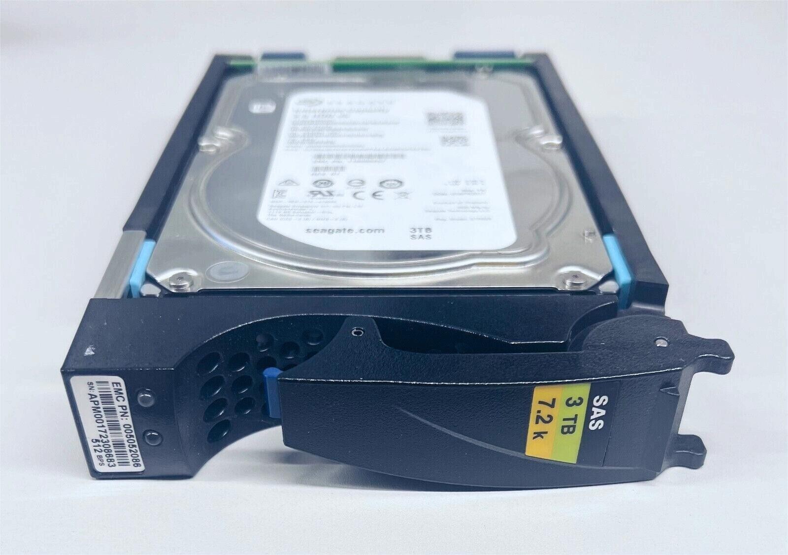 EMC 3TB 005052086 005051834 7.2K RPM SAS 3.5" Enterprise HDD Hard Drive