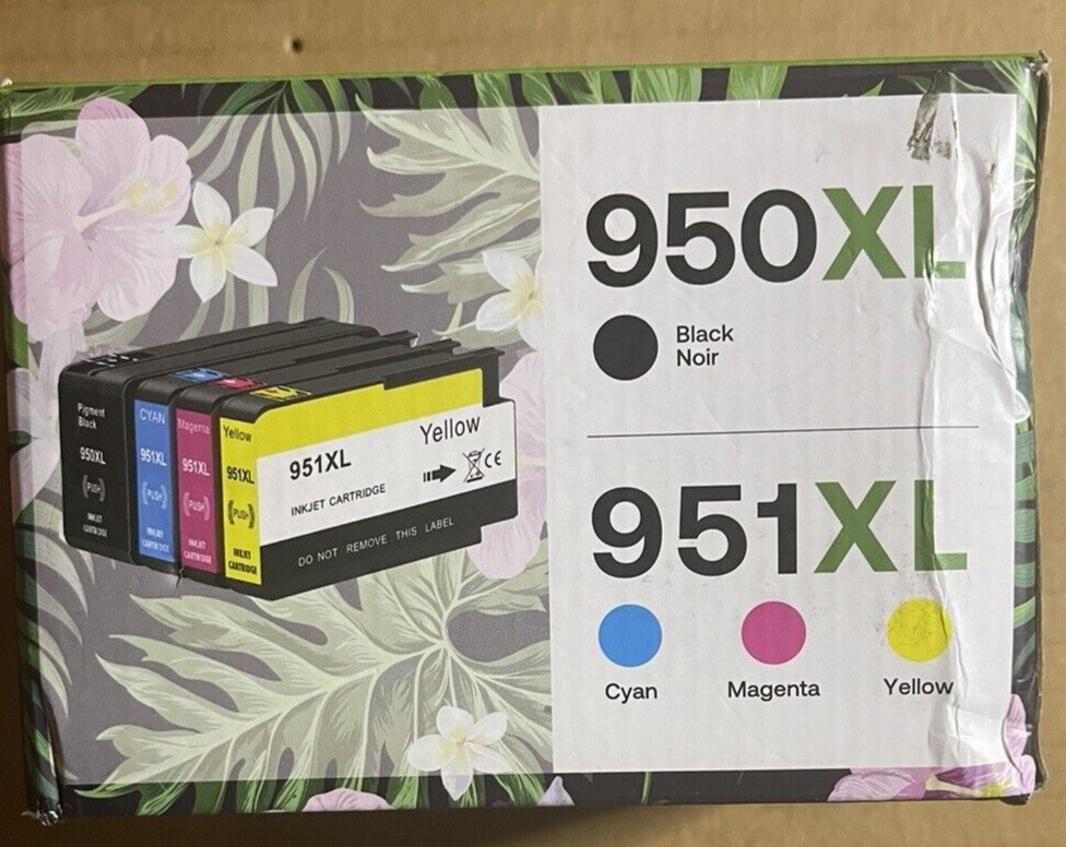 950XL 951XL Ink Cartridges Replacement for HP 950XL 951XL Combo 4 Pack