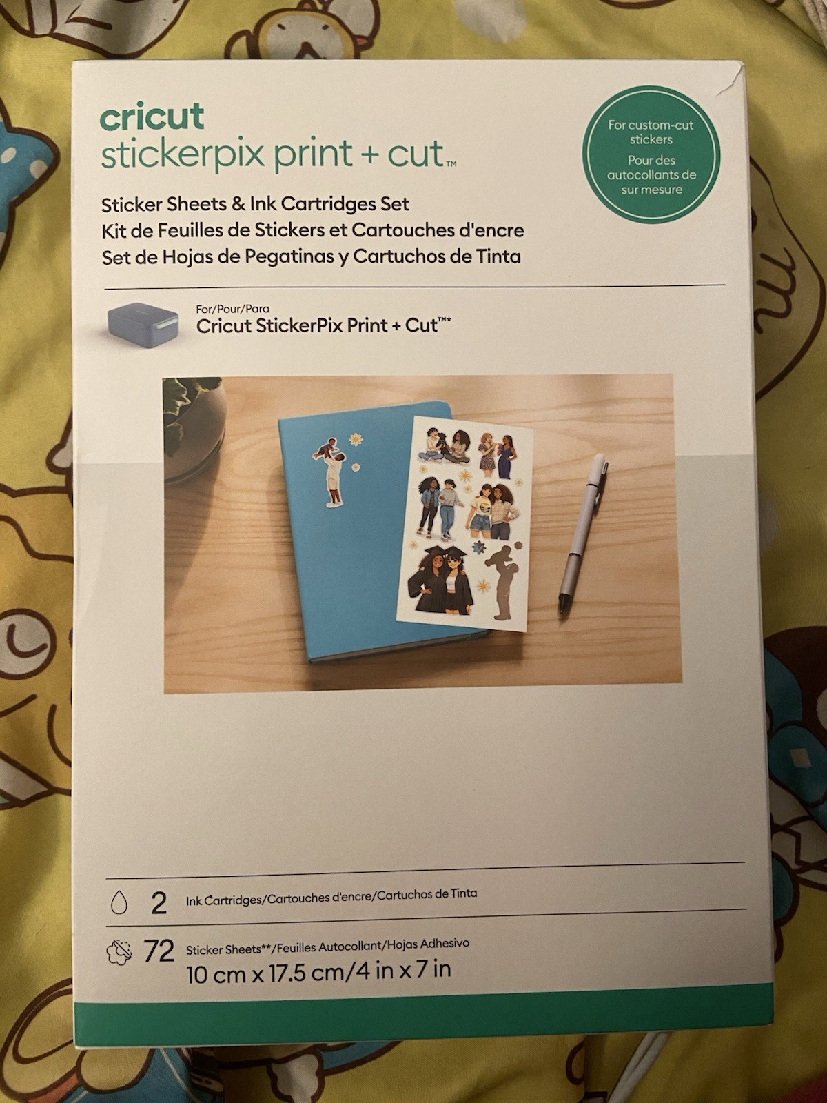 Cricut StickerPix Print & Cut Sticker Sheets + Ink Cartridge Set