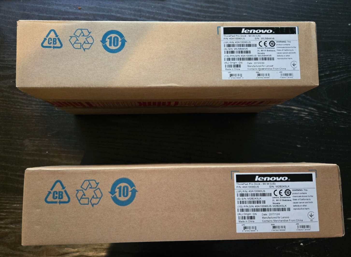 Lenovo ThinkPad Pro Docking Station 90W AC  40A10090US  Lot of 2