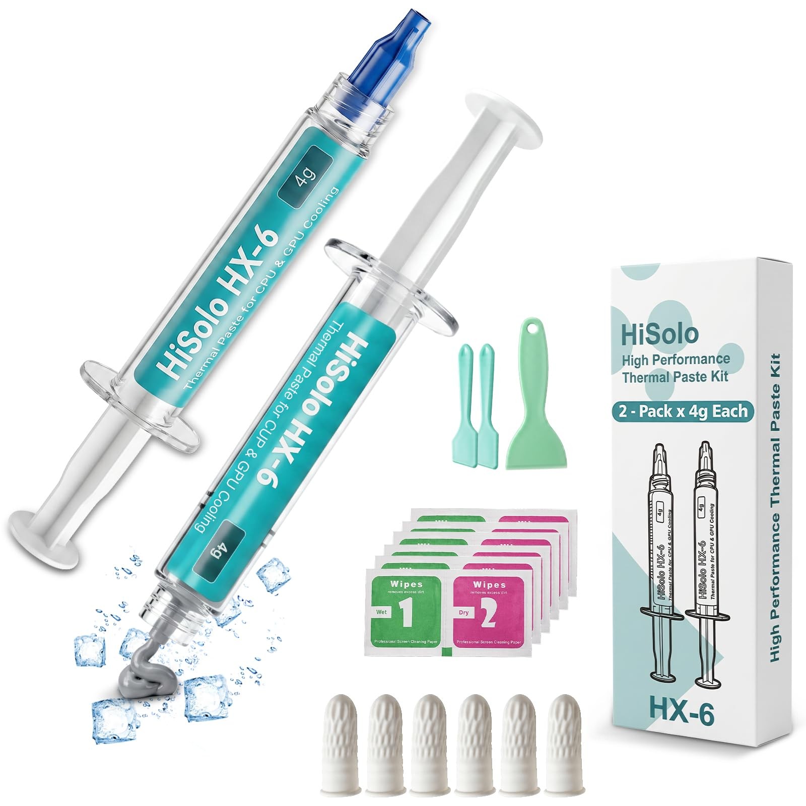 2 Pack 4g Each Premium High-Performance Thermal Paste Kit