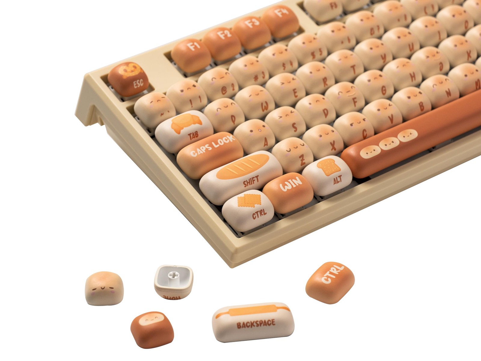 Akko PBT Keycaps Set, Bun Wonderland MOG Profile 138-Key 