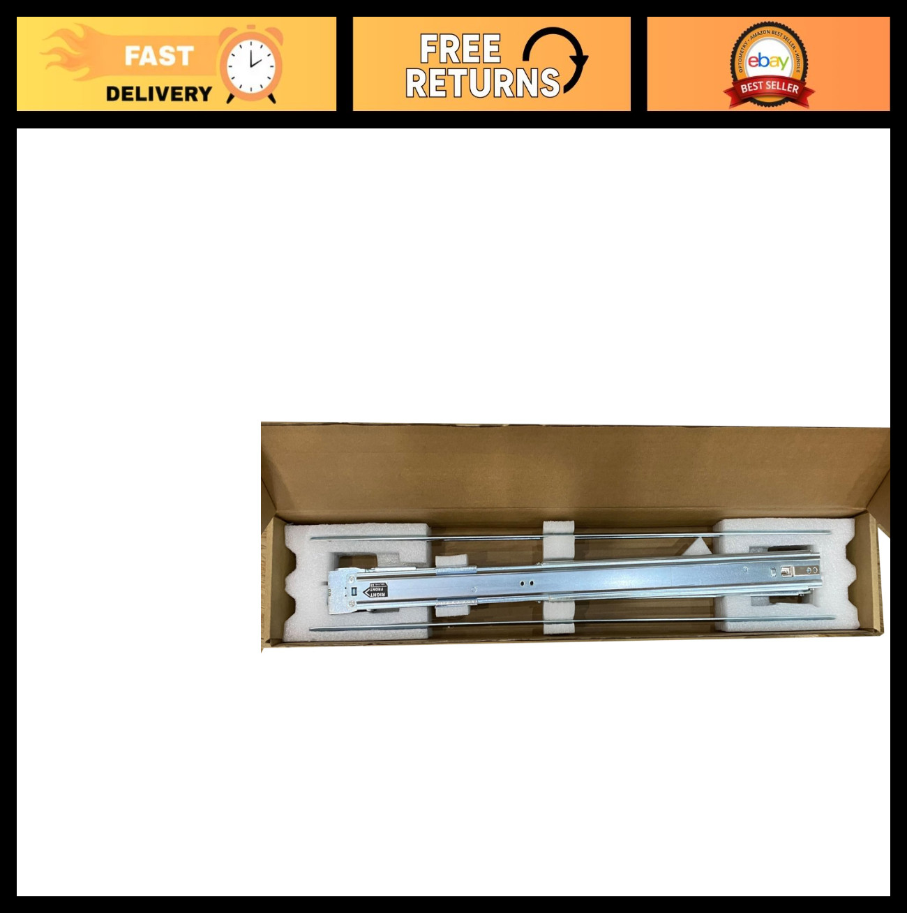 1U Static Ready Short Rails Kit for Dell PowerEdge R640 R630 R620 R440 R430 R320