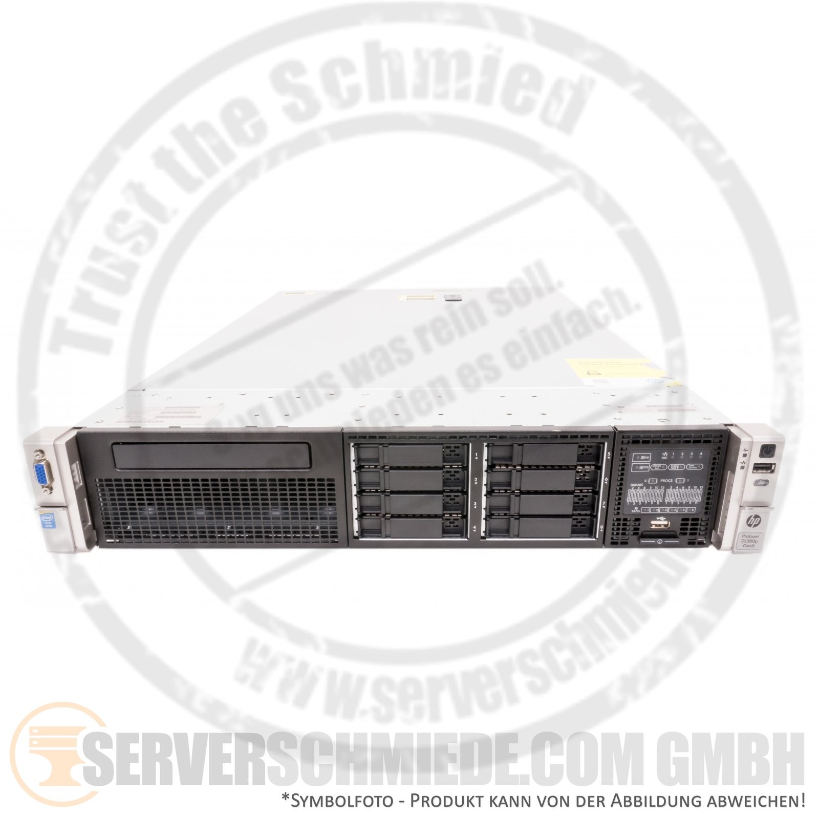 HP ProLiant DL380p G8 Gen8 Server 8x 2.5" SFF XEON E5-2600 v1 v2 P420i Raid CTO