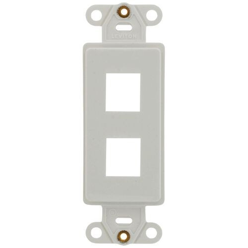 Leviton QuickPort Decora Multimedia Insert, 2-Port (White) BRAND NEW 
