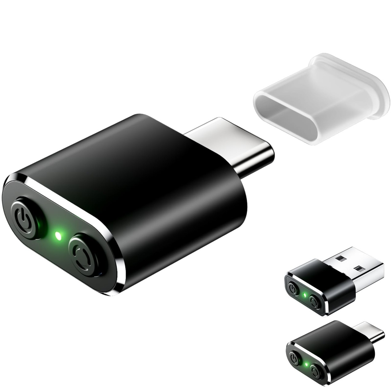 Mouse Jiggler Compatible with Type C Interface Devices,Undetectable Mini USB-C M