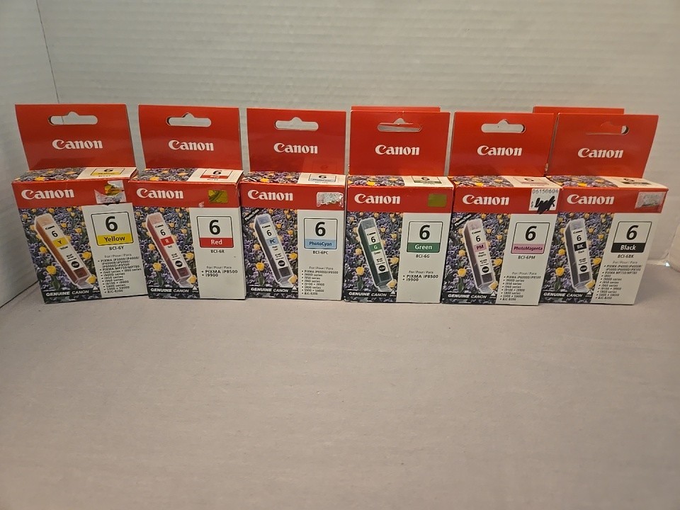 Pack Of 8 Genuine Canon BCI-8PC Printer Ink Brand New 