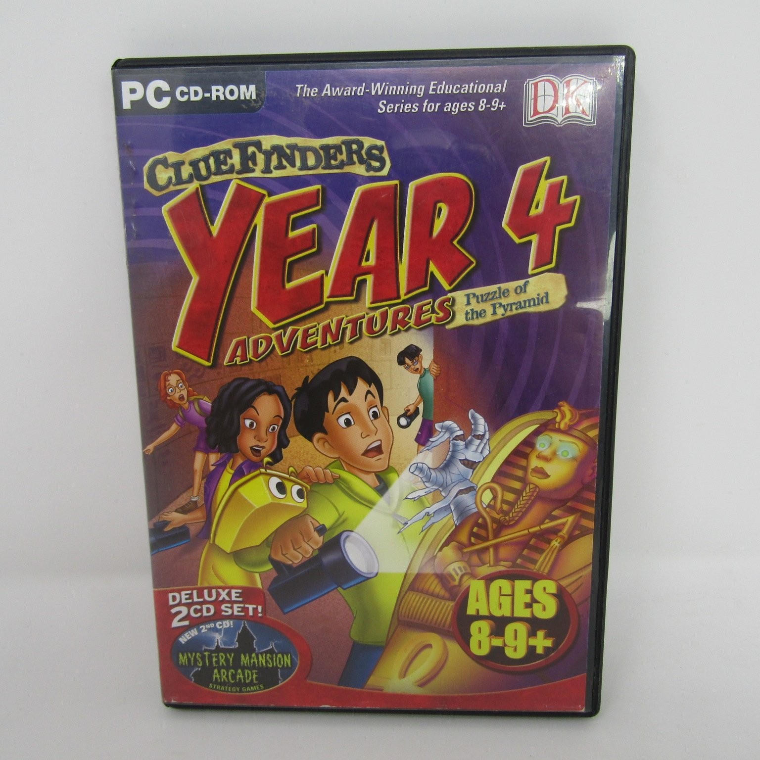 ClueFinders Year 4 Adventures Puzzle of the Pyramid PC CD-ROM 2-Disc Set Age 8-9