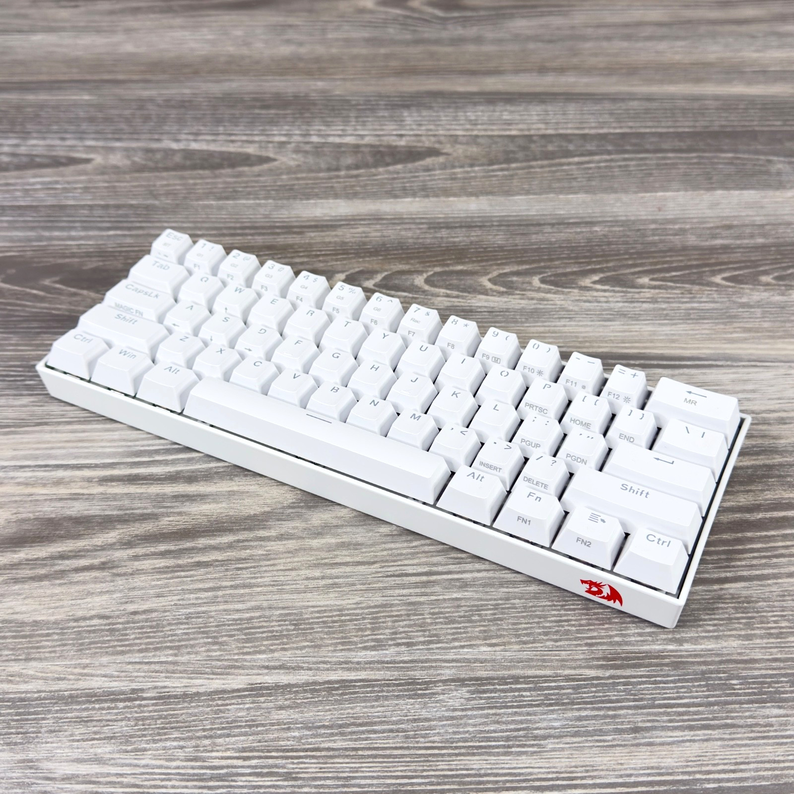 Redragon Draconic White K530W-RGB Wireless Bluetooth Keyboard Tested & Working