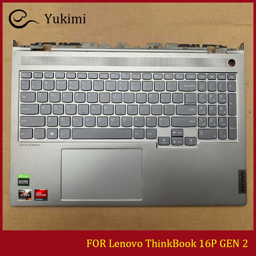 FOR Lenovo ThinkBook 16P GEN 2 Silver C Shell Upper Palmrest Keyboard Touch