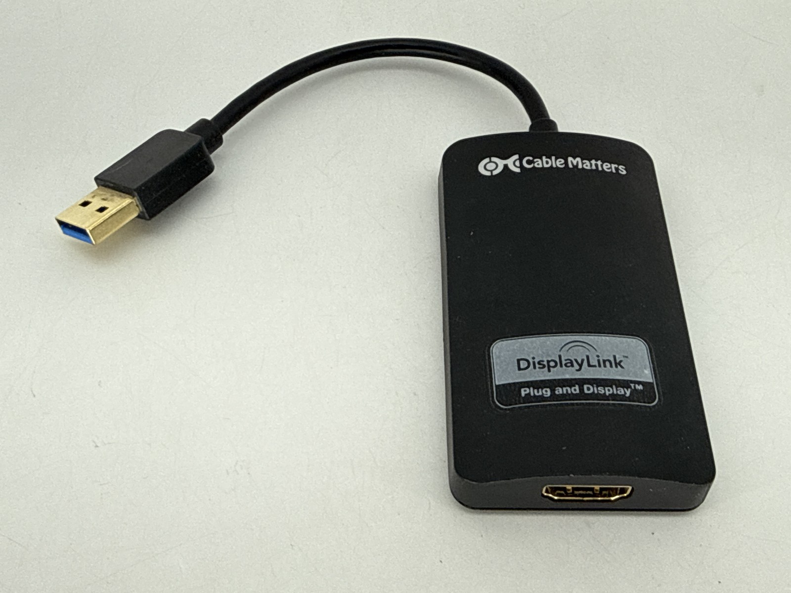 Cable Matters USB 3.0 4K DisplayPort Adapter Black Powered Video